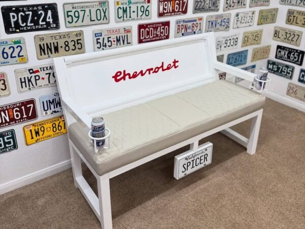 Custom Chevrolet Themed Bench