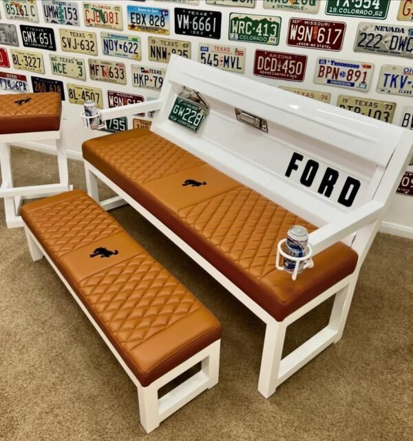 Custom White & Brown Ford Heritage Tailgate Complete Set