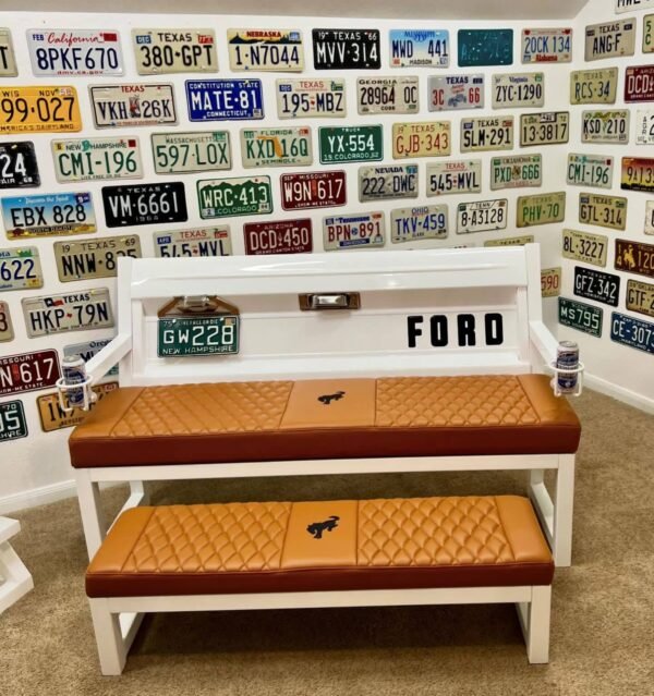Custom White & Brown Ford Heritage Tailgate Complete Set