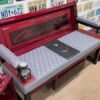 Custom Red Chevrolet Furniture Set – Bench, Stools, Console & Tables