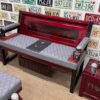 Custom Red Chevrolet Furniture Set – Bench, Stools, Console & Tables