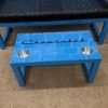 Custom Blue & Black Chevrolet Bench / Stool / Table