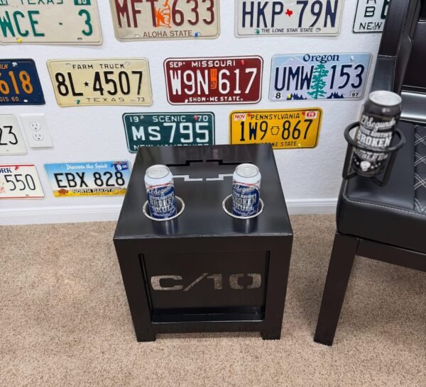 Custom Black Chevrolet Bench & Table