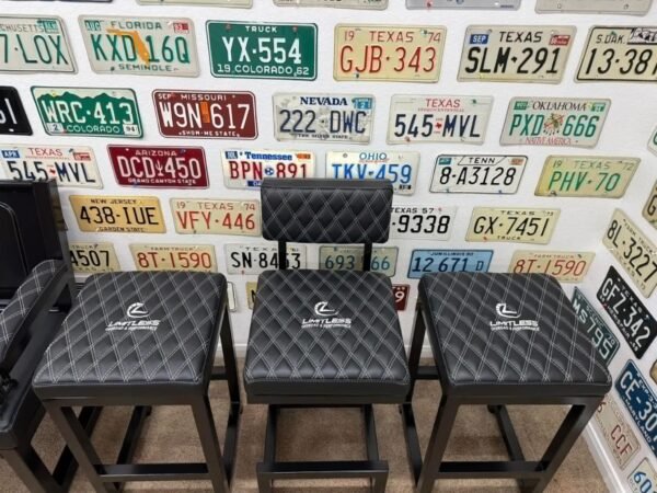 Custom Black Ford Bench