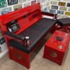 Custom Red Ford HSR Bench Set with Table & Stool