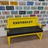 Custom Yellow & Black Chevrolet Bench