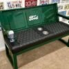 Custom Forest Green Ford Bench