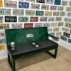 Custom Forest Green Ford Bench