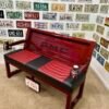 Custom Black & Red GMC Bench