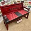 Custom Black & Red GMC Bench