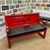 Custom Red & Black GMC Bench