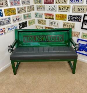 Custom VOLKSWAGEN Green & Black Bench