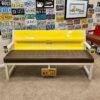 Custom Chevrolet Yellow/Brown & White Bench