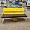 Custom Chevrolet Yellow/Brown & White Bench