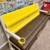 Custom Chevrolet Yellow/Brown & White Bench