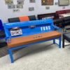 Custom Blue & Brown Ford Bronco  Bench