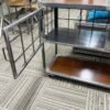 Custom Metal Console Table with Integrated Cooler Flask