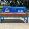 Custom Blue & Brown Ford Bronco  Bench