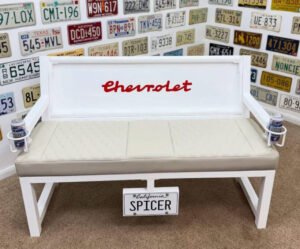 Custom Chevrolet Themed Bench