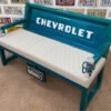 Custom Teal Chevrolet Bench