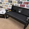 Custom Black "Big Black Stables" Bench & Table Set