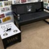 Custom Black "Big Black Stables" Bench & Table Set
