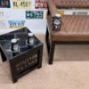 New Project (80) (1) Custom Brown Houston Texans Bench & Table Set