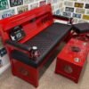 Custom Red Ford HSR Bench Set with Table & Stool
