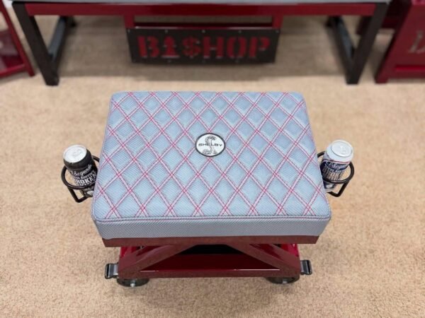 Custom Red Corvette Furniture Set – Bench, Stools, Console & Tables