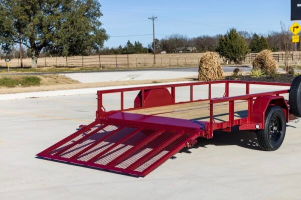 S3X ANGLE SINGLE AXLE 14FT UTILITY TRAILER