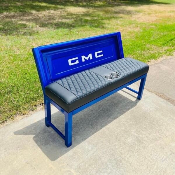Custom Blue & Black GMC Bench