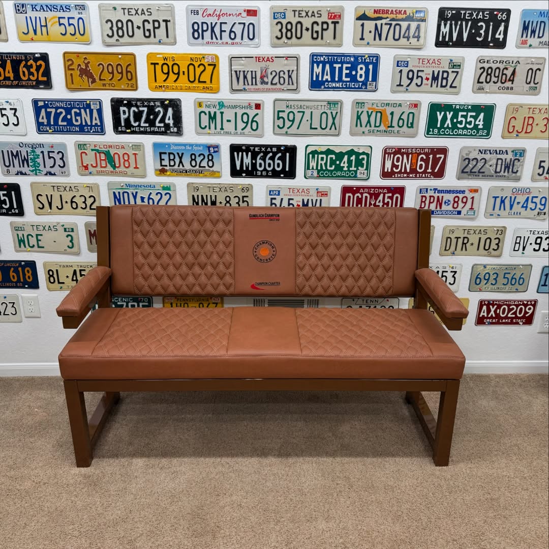 Custom Premium Brown “Champion Concrete” Bench