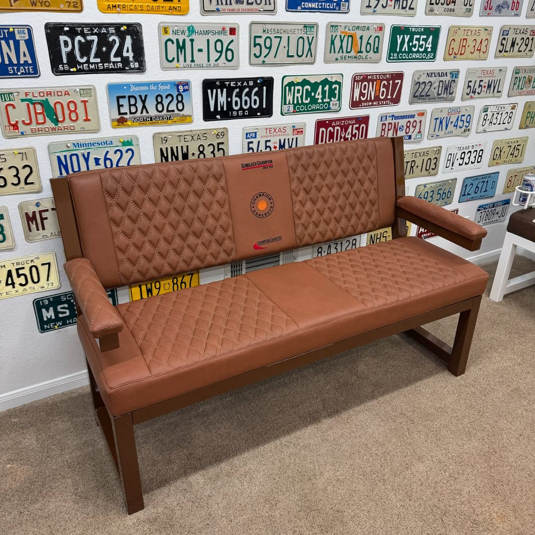 Custom Premium Brown “Champion Concrete” Bench - Image 2