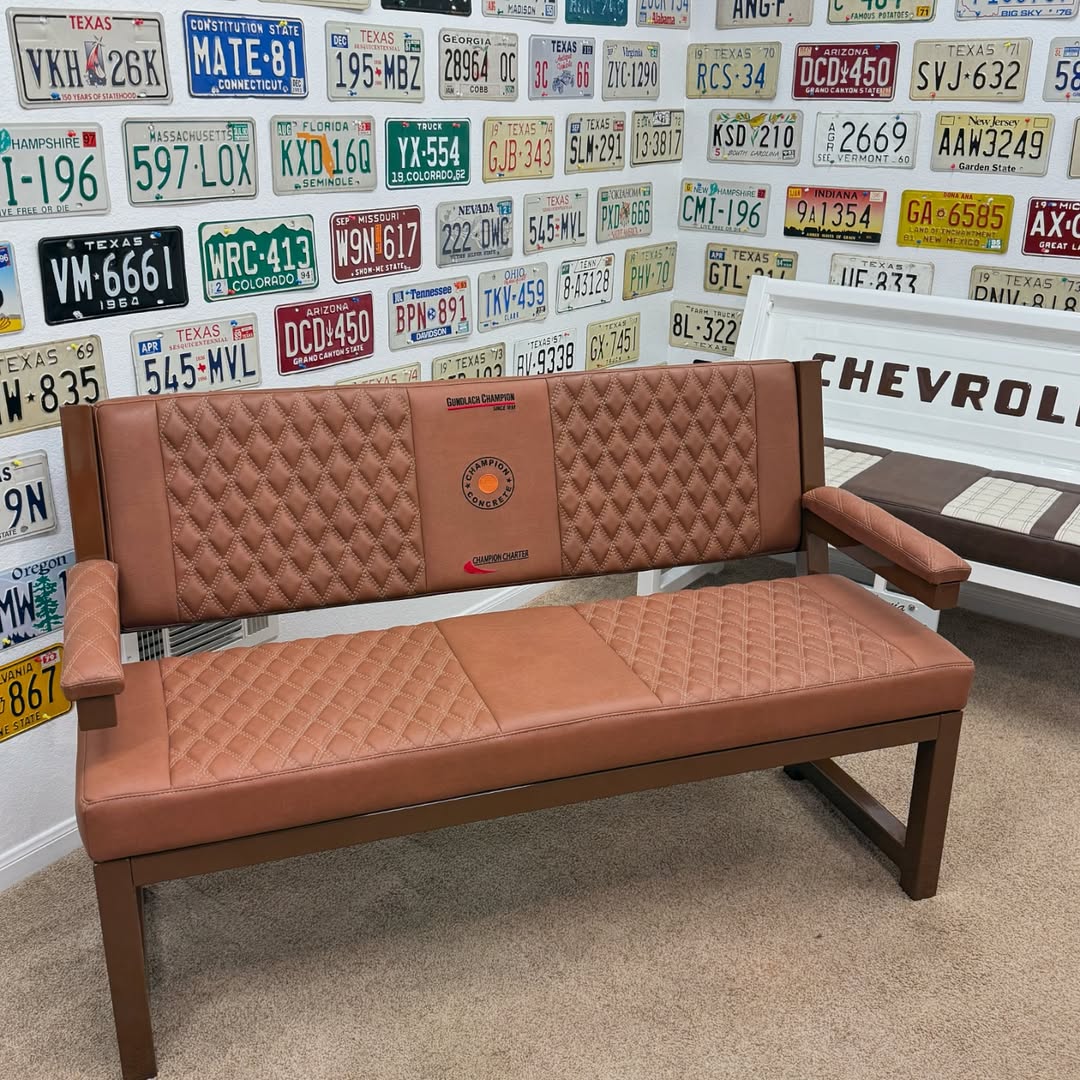 Custom Premium Brown “Champion Concrete” Bench - Image 3