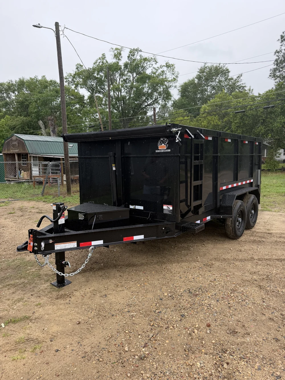 2026 7x14 TA 14K Black Dump Trailer