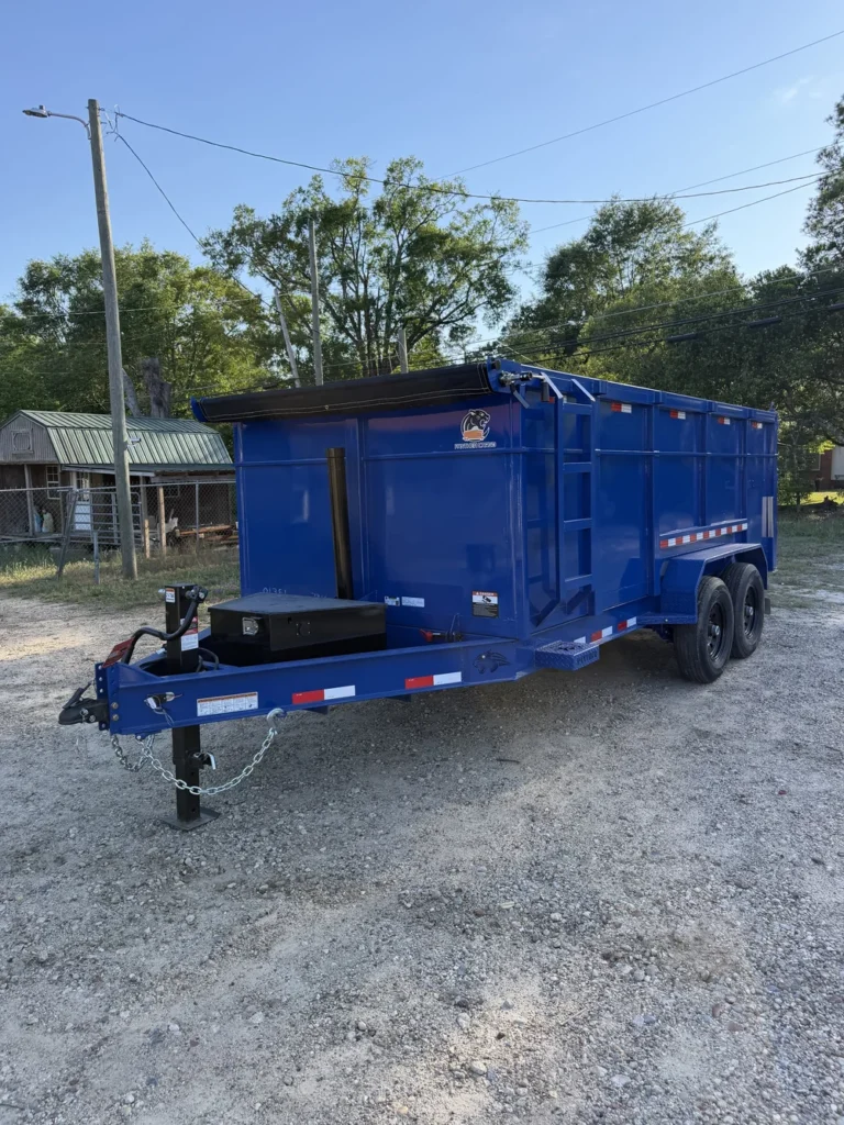 2026 7×16 TA 14K Blue Dump Trailer