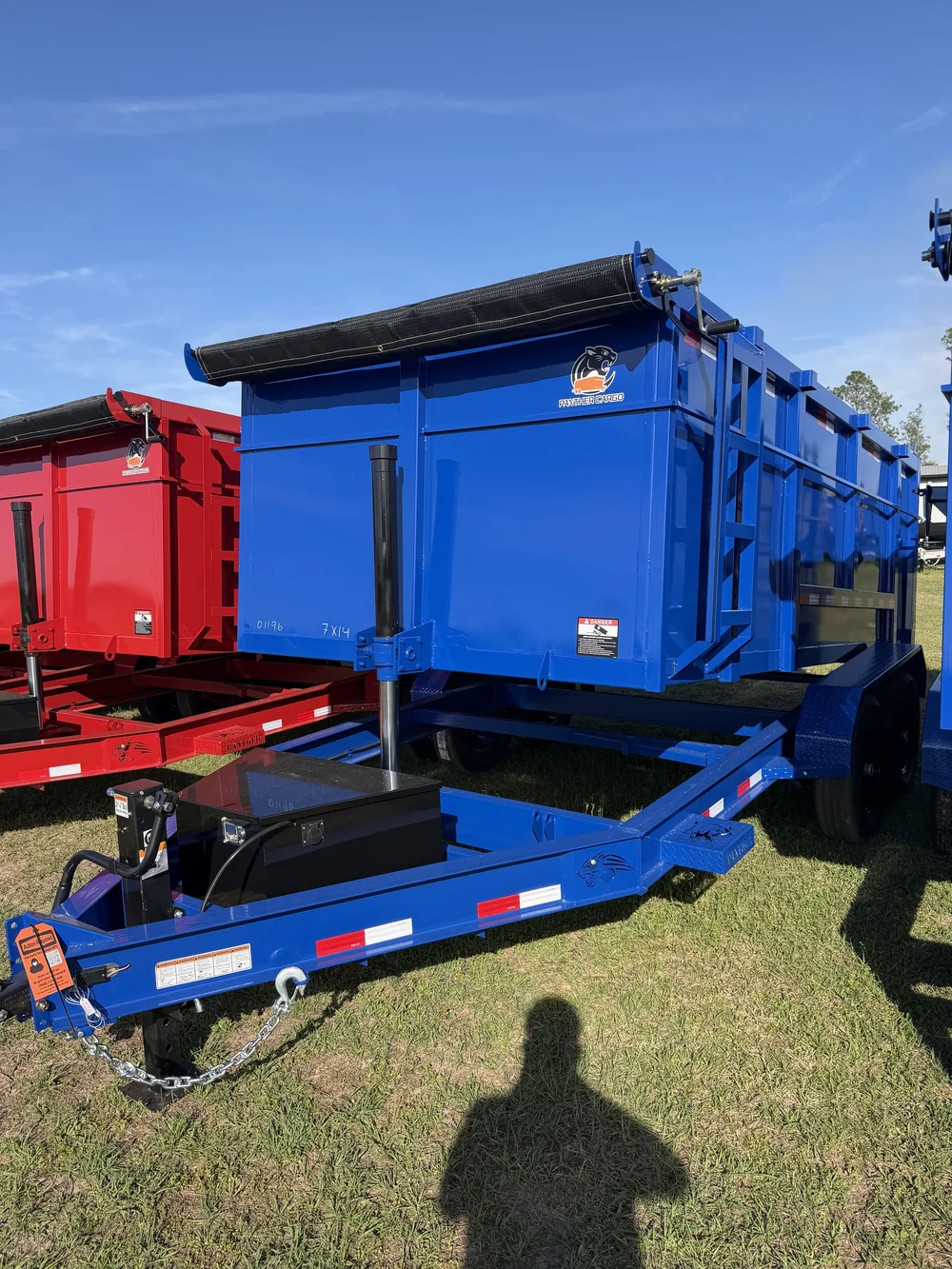 2026 7×14 TA 14K Blue Dump Trailer - Image 7