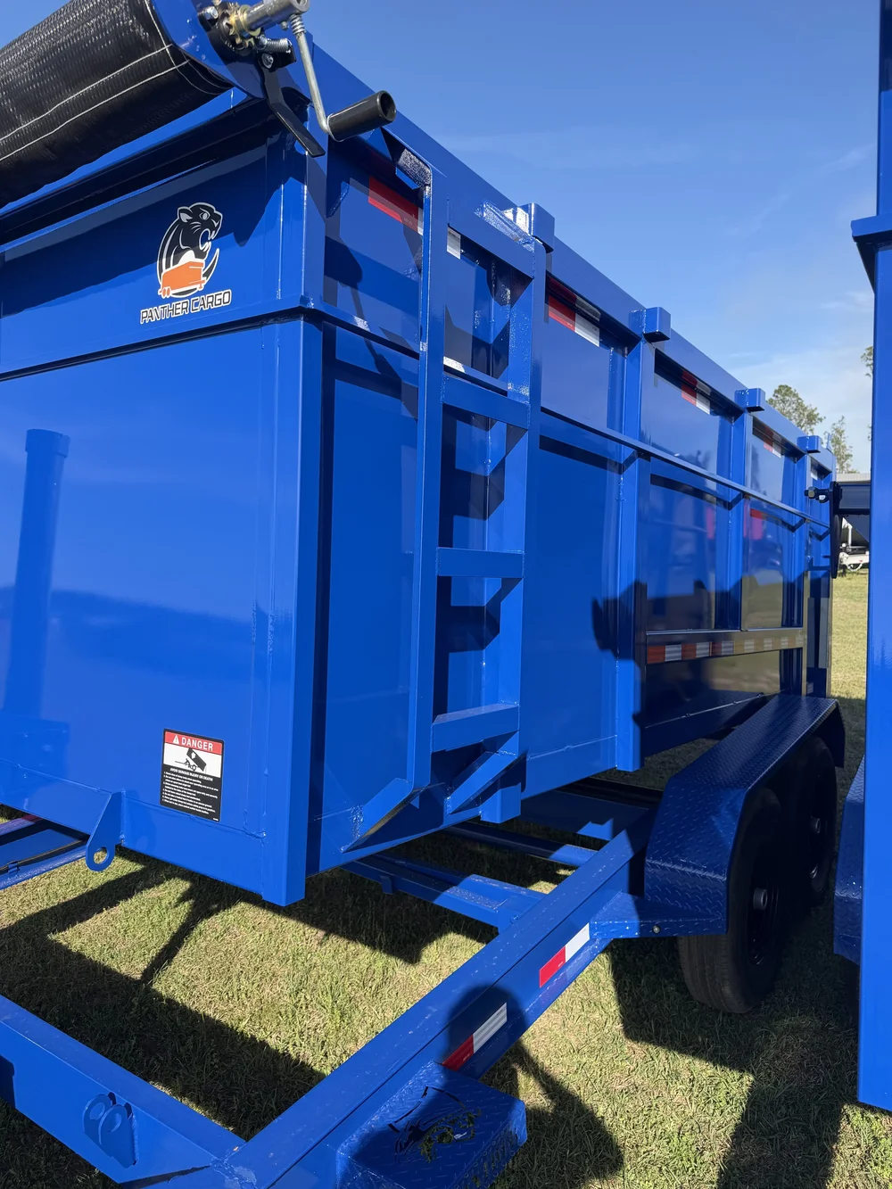 2026 7×14 TA 14K Blue Dump Trailer - Image 3