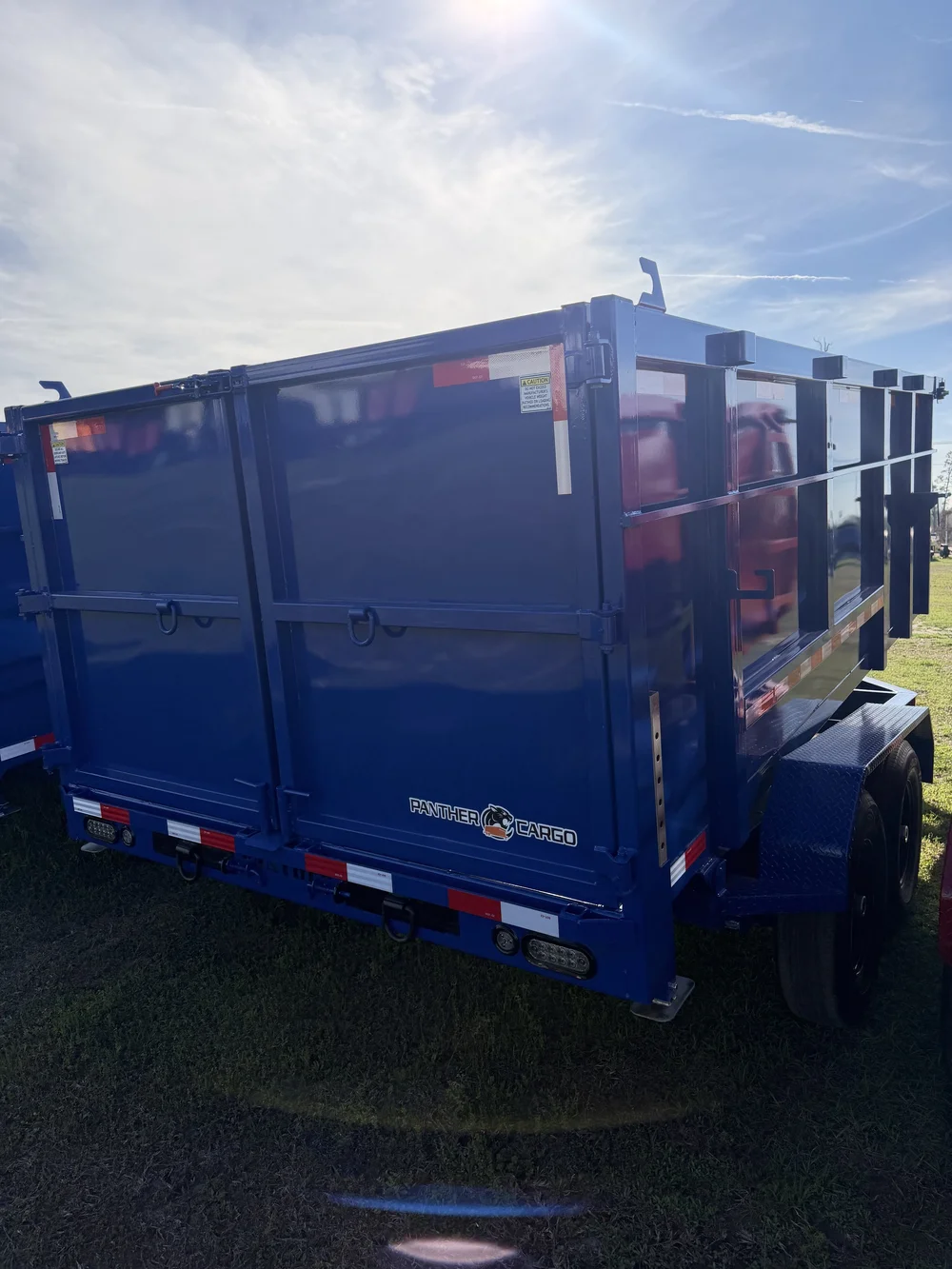 2026 7×14 TA 14K Blue Dump Trailer - Image 4