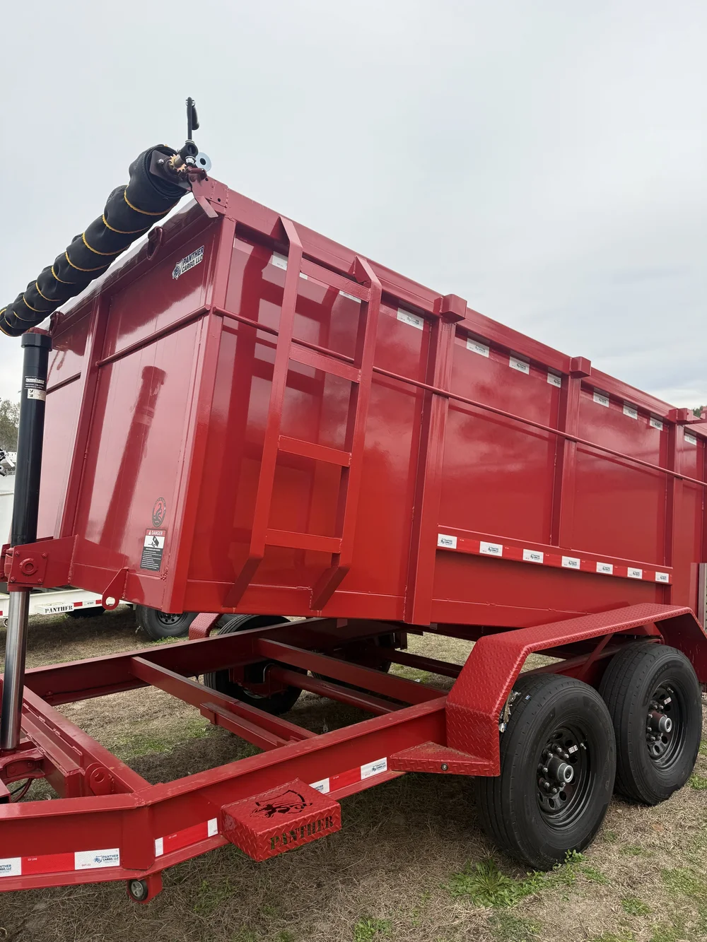 2026 7×12 Tandem Axle 16K Red Dump Trailer - Image 4