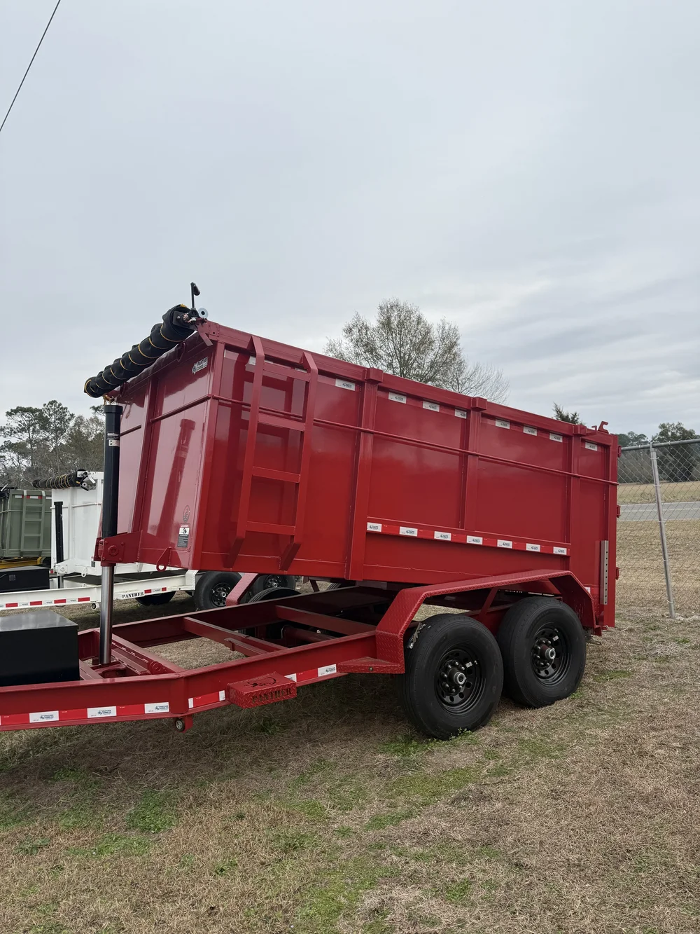 2026 7×12 Tandem Axle 16K Red Dump Trailer - Image 12