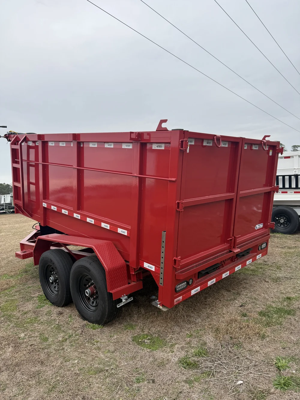 2026 7×12 Tandem Axle 16K Red Dump Trailer - Image 5