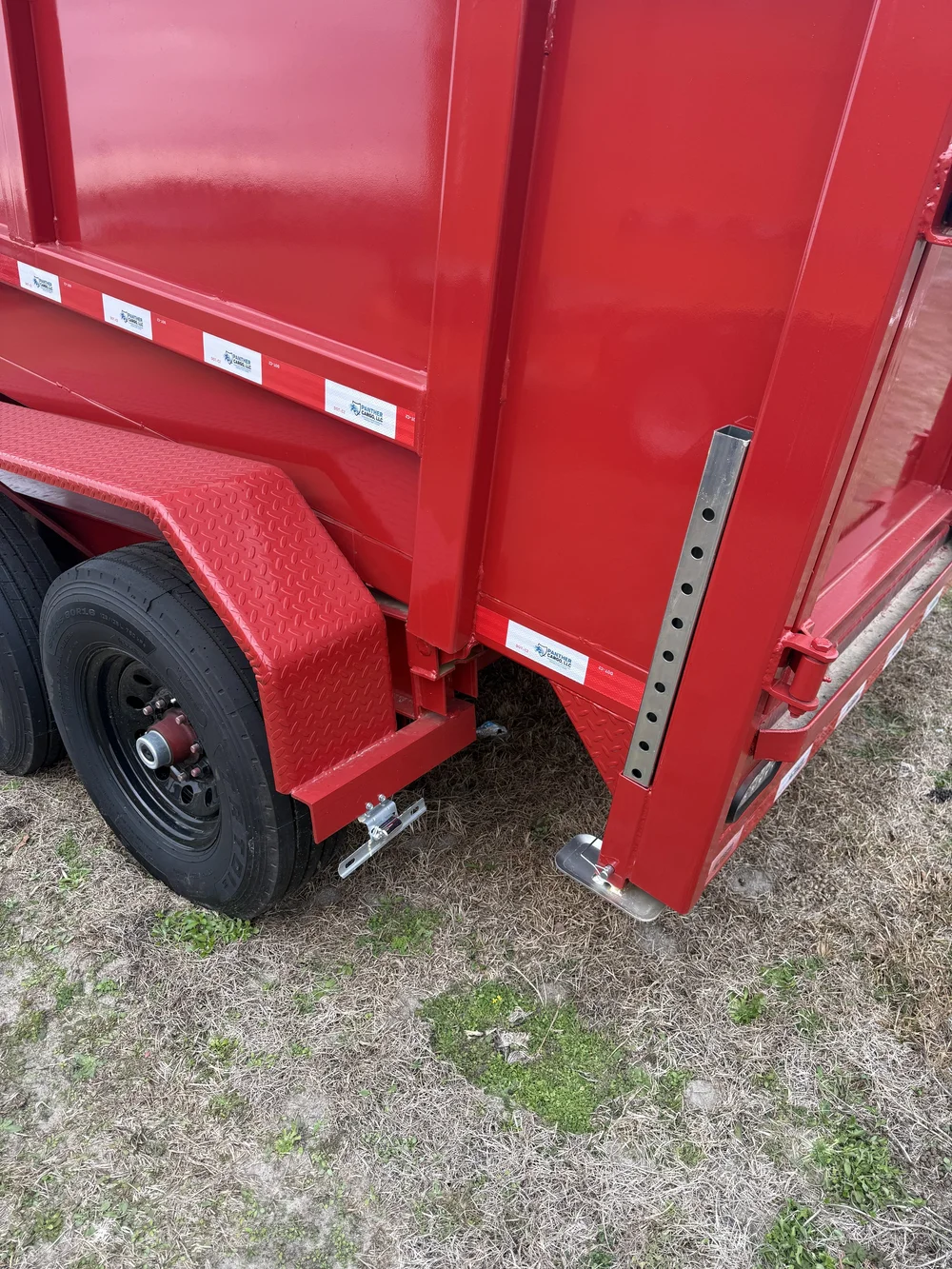 2026 7×12 Tandem Axle 16K Red Dump Trailer - Image 6