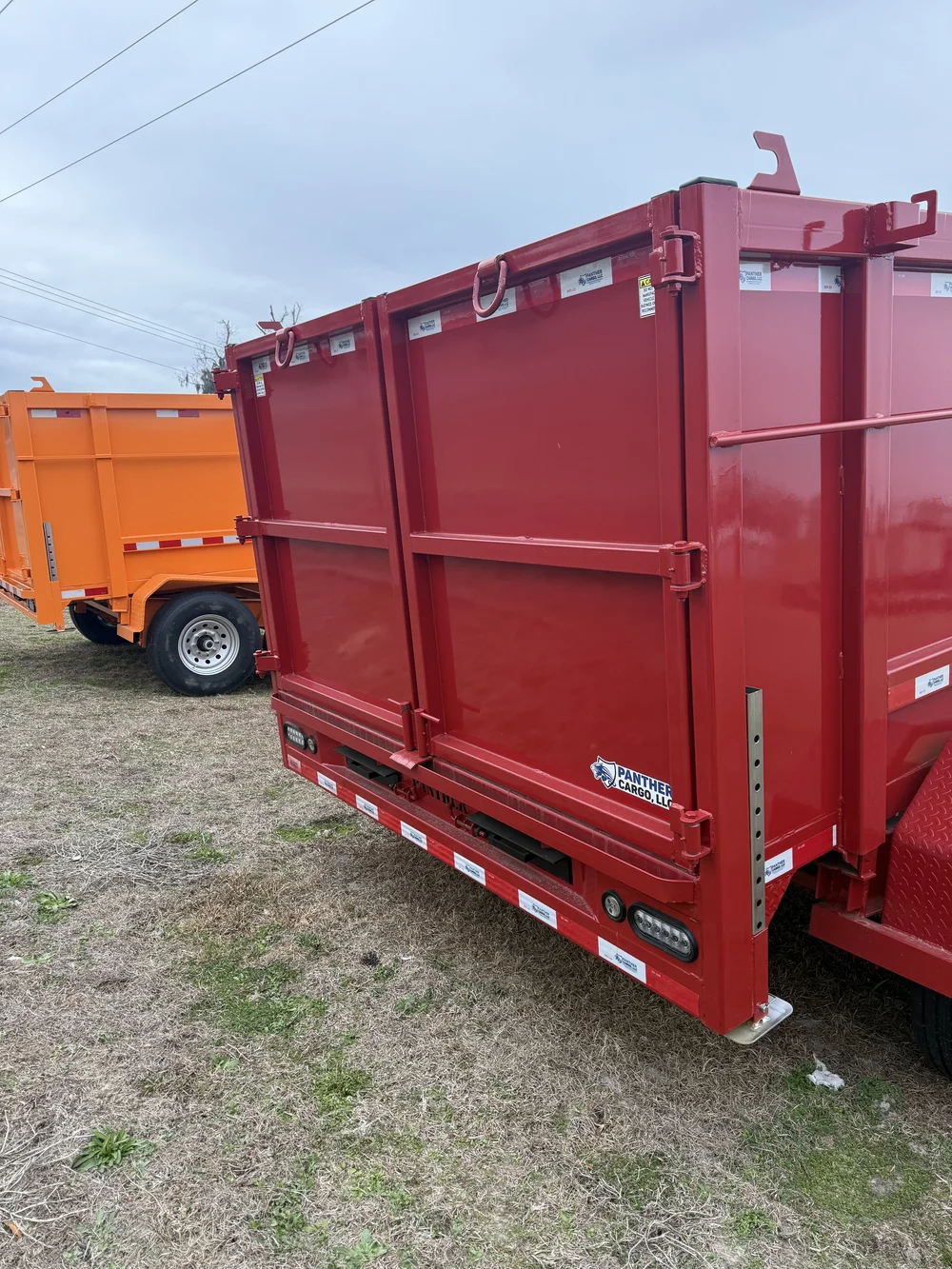 2026 7×12 Tandem Axle 16K Red Dump Trailer - Image 9